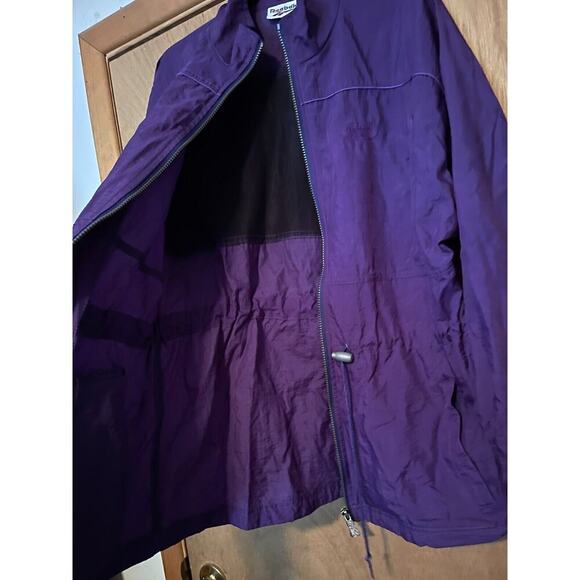Vintage 1990s Reebok Windbreaker Nylon Lightweight‎ Jacket Womens Sz S Retro 90s - Picture 3 of 4